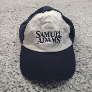 Samuel Adams Beer Logo Baseball Hat Adjustable One Size Blue White Promotion Cap